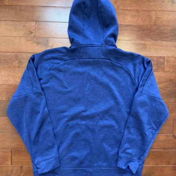Adidas Men's Blue Fleece Pullover Hoodie - Picture 2 of 5